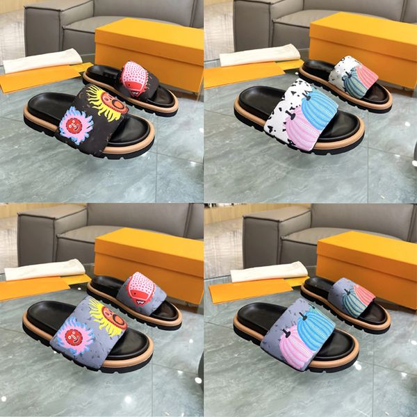 pool pillow sliders slippers designer comfort flat mules women men flat sandals classic nylon pumpkins sunset printing mens slides, Black
pool pillow sliders slippers designer comfort flat mules women men flat sandals classic nylon pumpkins sunset printing mens slides, Black