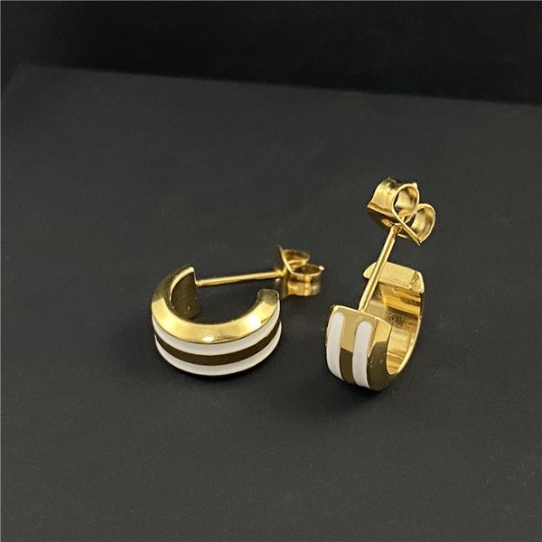 titanium steel women designer stud cute size drop oil luxury style simple couple earrings for christmas gift, Golden;silver
titanium steel women designer stud cute size drop oil luxury style simple couple earrings for christmas gift, Golden;silver