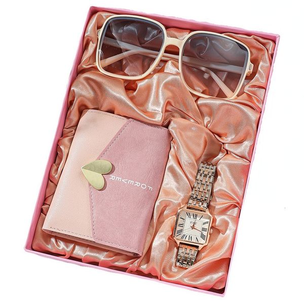 women s watches set jam tangan wanita modis 3 buah dengan kotak kuarsa mewah untuk dompet kacamata hadiah 230427, Slivery;golden
women s watches set jam tangan wanita modis 3 buah dengan kotak kuarsa mewah untuk dompet kacamata hadiah 230427, Slivery;golden
