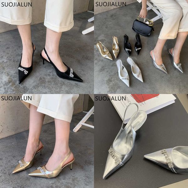 sandals spring new brand women snadal fashion pointed toe shallow slip on ladies slingback sandals thin high heel pumps 230316, Black
sandals spring new brand women snadal fashion pointed toe shallow slip on ladies slingback sandals thin high heel pumps 230316, Black