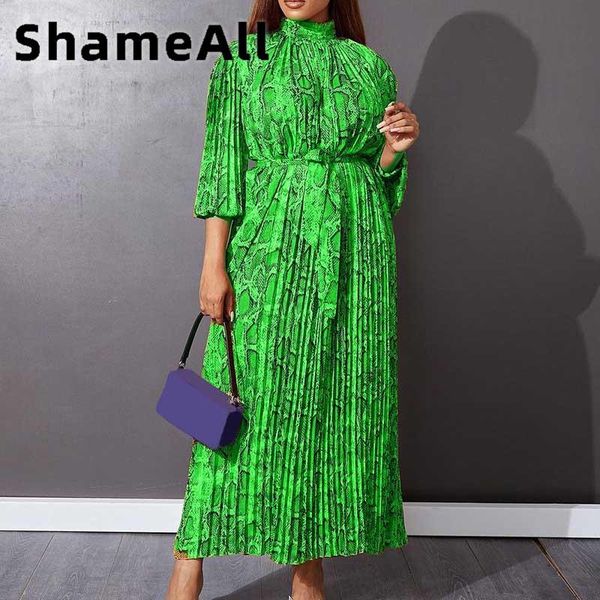 dresses women plus size half sleeve snake skin print bow tie long dress 4xl summer high waist with belt pleated african satin green robe, Black
dresses women plus size half sleeve snake skin print bow tie long dress 4xl summer high waist with belt pleated african satin green robe, Black