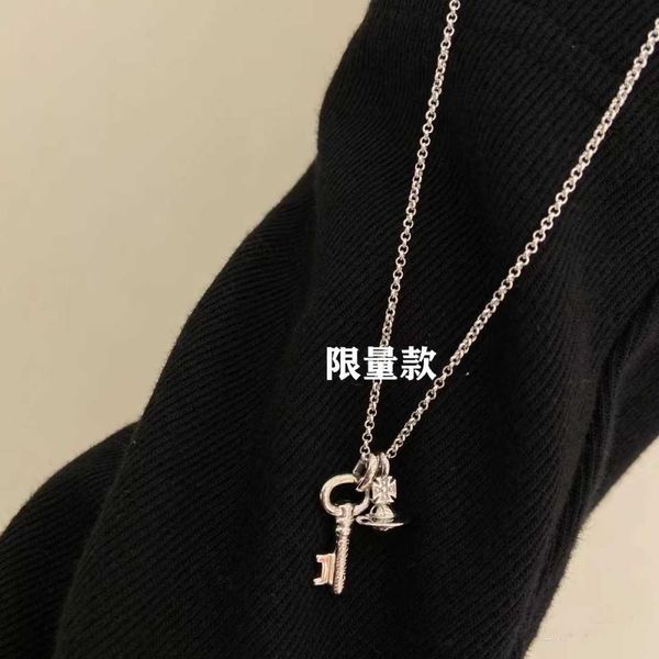 western empress dowager vivian 2022 new key saturn necklace couple same 3d planet collar chain women's sweatshirt, Silver
western empress dowager vivian 2022 new key saturn necklace couple same 3d planet collar chain women's sweatshirt, Silver