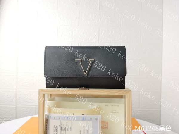 classic stylelong wallet women capucines wallet luxurys designer purse ladies wallet coin purse m61248, Red;black
classic stylelong wallet women capucines wallet luxurys designer purse ladies wallet coin purse m61248, Red;black
