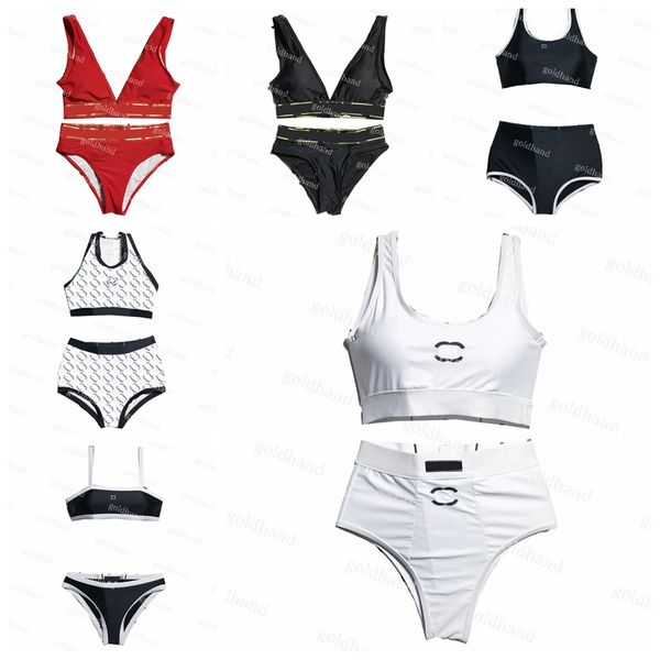 classic womens bathing suit designer bikini vest bra buttocks swimwear luxury brand women halter swimsuit, White;black
classic womens bathing suit designer bikini vest bra buttocks swimwear luxury brand women halter swimsuit, White;black
