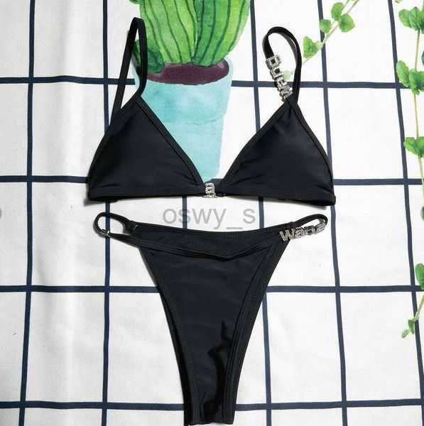swimwear ladies women's letter wang bikini set fashion women's swimsuit simple strap biquini set casual thin slim beachwear with w, White;black
swimwear ladies women's letter wang bikini set fashion women's swimsuit simple strap biquini set casual thin slim beachwear with w, White;black