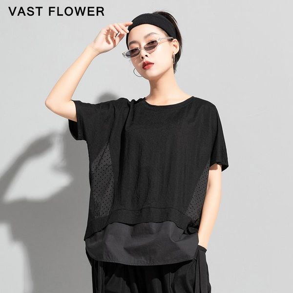 t-shirt women black irregular patchwork split hollow out tshirt new short sleeve loose casual tee shirt femme fashion summer 2022, White
t-shirt women black irregular patchwork split hollow out tshirt new short sleeve loose casual tee shirt femme fashion summer 2022, White