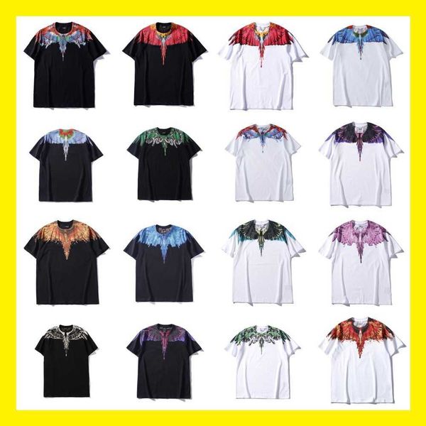couple t-shirt summer models designer classic phantom wings colorful feathers lightning blade men and women short-sleeved half-sleeve, White;black
couple t-shirt summer models designer classic phantom wings colorful feathers lightning blade men and women short-sleeved half-sleeve, White;black