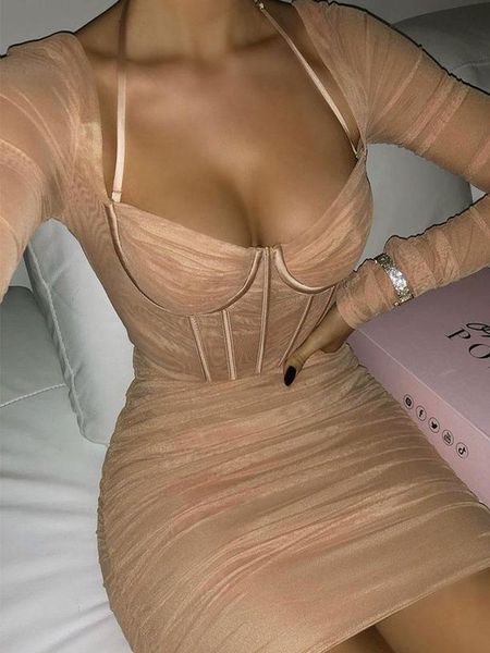 dresses long sleeve bodycon dress halter boning corset dress mesh evening night club party dress mini autumn dress women 2022 lined, Black;gray
dresses long sleeve bodycon dress halter boning corset dress mesh evening night club party dress mini autumn dress women 2022 lined, Black;gray