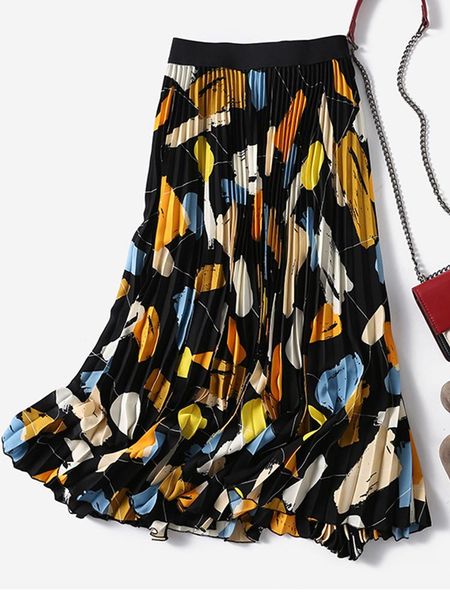 dresses tigena women midi long skirt aesthetic contrast print a line elastic high waist pleated midlength skirt female ladies, White;black
dresses tigena women midi long skirt aesthetic contrast print a line elastic high waist pleated midlength skirt female ladies, White;black