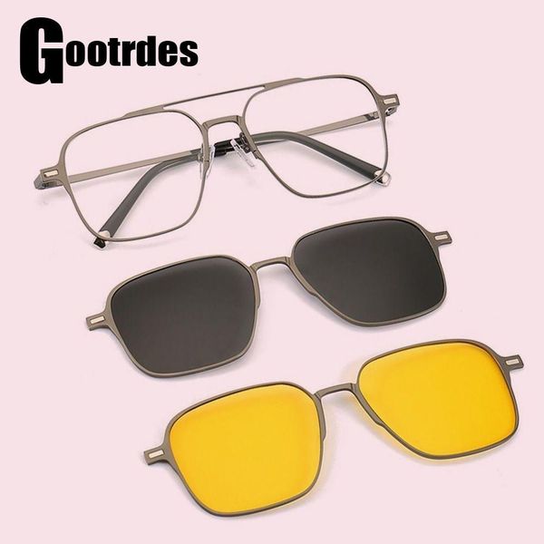 sunglasses frames kacamata logam anti cahaya biru dengan klip magnet pada terpolarisasi penglihatan malam 2023 gaya baru 3 in 1 uv400 230427, Silver
sunglasses frames kacamata logam anti cahaya biru dengan klip magnet pada terpolarisasi penglihatan malam 2023 gaya baru 3 in 1 uv400 230427, Silver