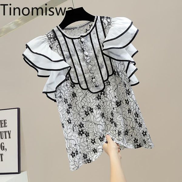 t-shirt tinomiswa fashion contrast color ruffles t shirt women o neck flower pattern allmatch elegant tshirts new arrival korean, White
t-shirt tinomiswa fashion contrast color ruffles t shirt women o neck flower pattern allmatch elegant tshirts new arrival korean, White