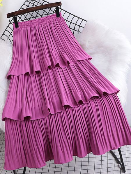skirts tigena tiered pleated long skirt for women korean casual solid all-match a line high waist mid-length skirt female purple 230427, Black
skirts tigena tiered pleated long skirt for women korean casual solid all-match a line high waist mid-length skirt female purple 230427, Black