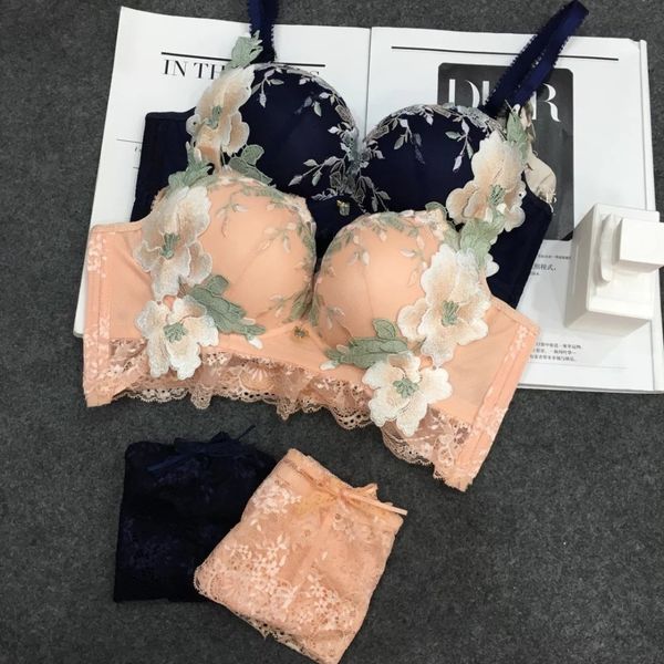 bras sets women underwear set and b cup bra panty set brand fine embroidery lace lingerie push up bra set 230427, Red;black
bras sets women underwear set and b cup bra panty set brand fine embroidery lace lingerie push up bra set 230427, Red;black