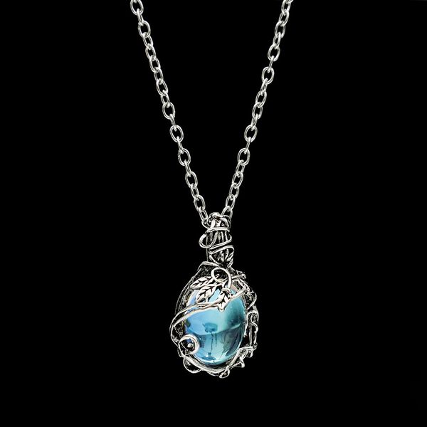 pendant necklaces water crystal gemstone pendant necklace artificial gems vintage alloy rattan women necklaces girls waterdrop stone necklac, Silver
pendant necklaces water crystal gemstone pendant necklace artificial gems vintage alloy rattan women necklaces girls waterdrop stone necklac, Silver