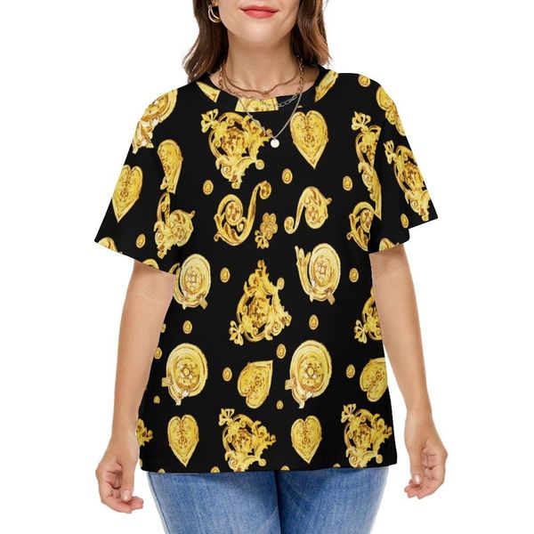 t-shirt metallic gold t shirt metal print trendy t shirts summer short sleeve casual tshirt women basic clothes plus size 6xl 7xl 8xl, Black
t-shirt metallic gold t shirt metal print trendy t shirts summer short sleeve casual tshirt women basic clothes plus size 6xl 7xl 8xl, Black