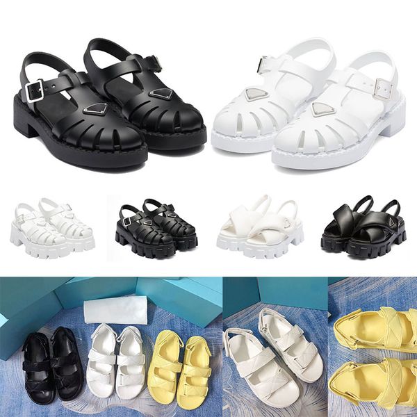 fashion women foam rubber sandals prad monolith platform sandal soft lining leather concave convex sole triangle black womens vintage beach
fashion women foam rubber sandals prad monolith platform sandal soft lining leather concave convex sole triangle black womens vintage beach