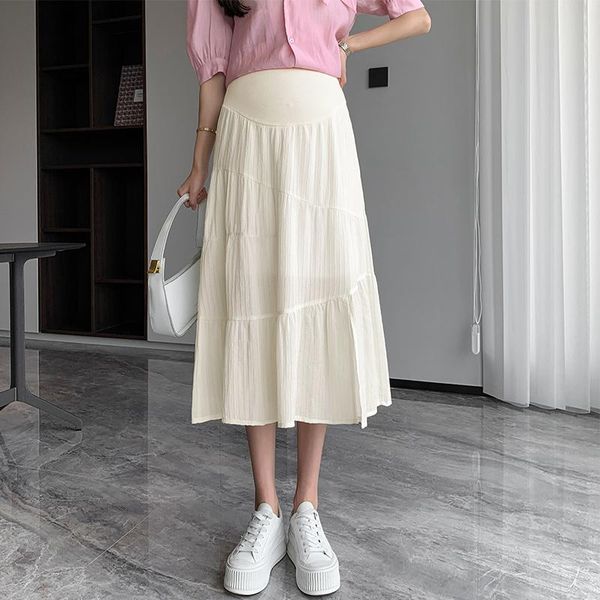 lounge 1183# summer korean fashion chiffon maternity skirts a line elastic waist belly skirts clothes for pregnant women pregnancy, White
lounge 1183# summer korean fashion chiffon maternity skirts a line elastic waist belly skirts clothes for pregnant women pregnancy, White