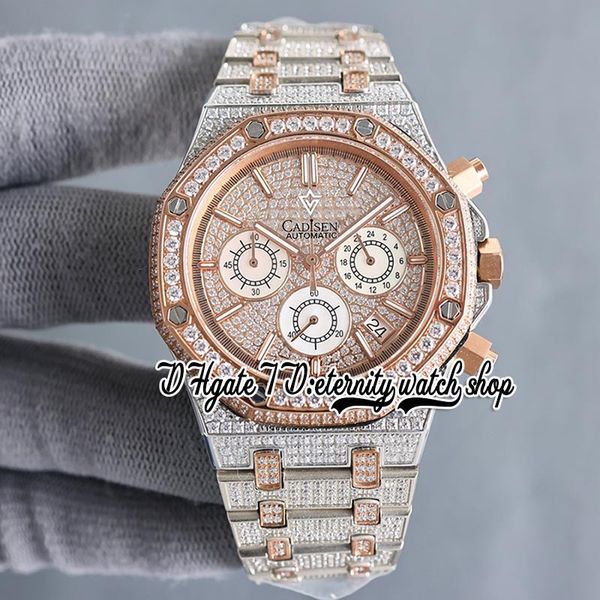 sf sf26067 japan miyota quartz chronograph movement mens watch rose gold bezel iced out paved diamond dial stick markers two tone diamonds b, Slivery;brown
sf sf26067 japan miyota quartz chronograph movement mens watch rose gold bezel iced out paved diamond dial stick markers two tone diamonds b, Slivery;brown
