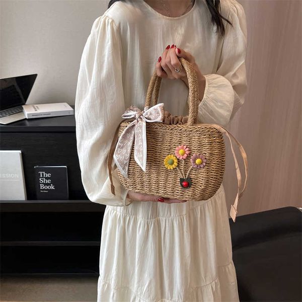 nxy flower design women small weave straw tote bag summer travel beach bags lady rattan handbags with ribbon 230424
nxy flower design women small weave straw tote bag summer travel beach bags lady rattan handbags with ribbon 230424