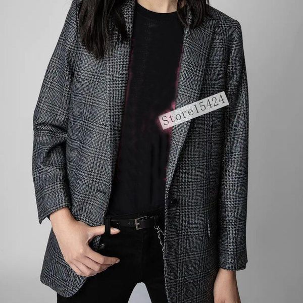pants women's blazer 2022 fall new fashion casual check print slim fit professional women's jacket wool blend jacket, White
pants women's blazer 2022 fall new fashion casual check print slim fit professional women's jacket wool blend jacket, White