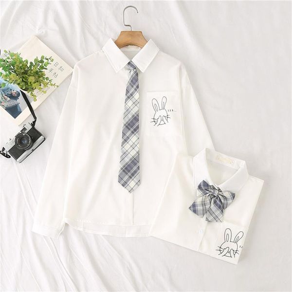 shirts 2022 spring jk print rabbit white long sleeve blouses shirts women lapel with bow/tie female school uniform preppy style
shirts 2022 spring jk print rabbit white long sleeve blouses shirts women lapel with bow/tie female school uniform preppy style