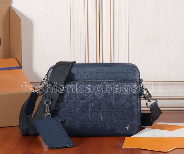 designer trio messenger bag n40438 for man mens leather embossed damier crossbody bag with removable zipped pocket & coin purse blue chessbo
designer trio messenger bag n40438 for man mens leather embossed damier crossbody bag with removable zipped pocket & coin purse blue chessbo