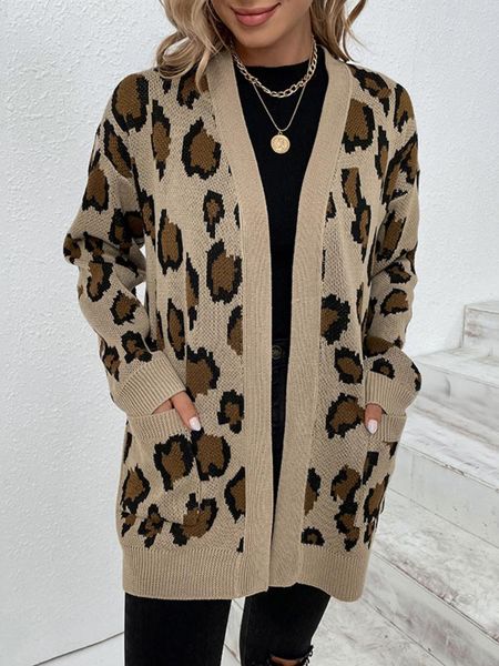 sweaters new autumn winter leopard print cardigan sweater women oversize jacket loose green thick warm knitted cardigan for women 2022, White;black
sweaters new autumn winter leopard print cardigan sweater women oversize jacket loose green thick warm knitted cardigan for women 2022, White;black