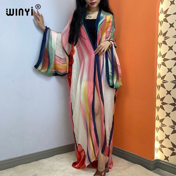 women's swimwear winyi african women casual perspective long sleeve cardigan beach boho coverup summer holiday kimono silk feeling dres, White;black
women's swimwear winyi african women casual perspective long sleeve cardigan beach boho coverup summer holiday kimono silk feeling dres, White;black