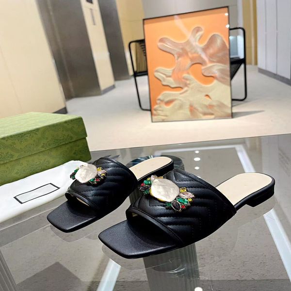 summer women's fashion sandals designer jewel leather flat shoes beautiful and comfortable padded beach shoes, Black
summer women's fashion sandals designer jewel leather flat shoes beautiful and comfortable padded beach shoes, Black