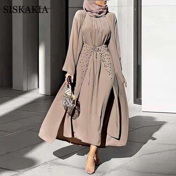 jeans fashion middle east dubai muslim three piece suit set solid long sleeve dress +beaded skirt +kimono abaya islamic women clothes, Blue
jeans fashion middle east dubai muslim three piece suit set solid long sleeve dress +beaded skirt +kimono abaya islamic women clothes, Blue