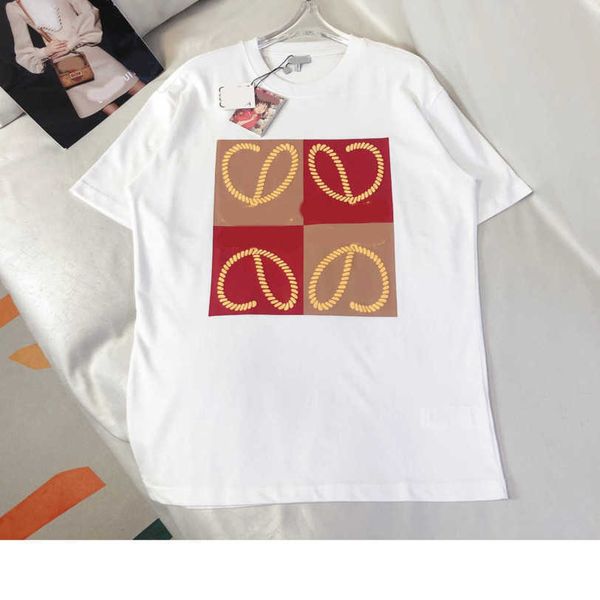 23ss womens t-shirt womens designer clothing tee round neck pure cotton new printed seal foam hemp rope logo t-shirt quality women clothes, White
23ss womens t-shirt womens designer clothing tee round neck pure cotton new printed seal foam hemp rope logo t-shirt quality women clothes, White