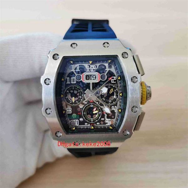 fashion richards watches excellent quality watch wristwatches 50mm 40mm 11-03 flyback skeleton blue rubber bands stainless transparent lbbg, Black;brown
fashion richards watches excellent quality watch wristwatches 50mm 40mm 11-03 flyback skeleton blue rubber bands stainless transparent lbbg, Black;brown