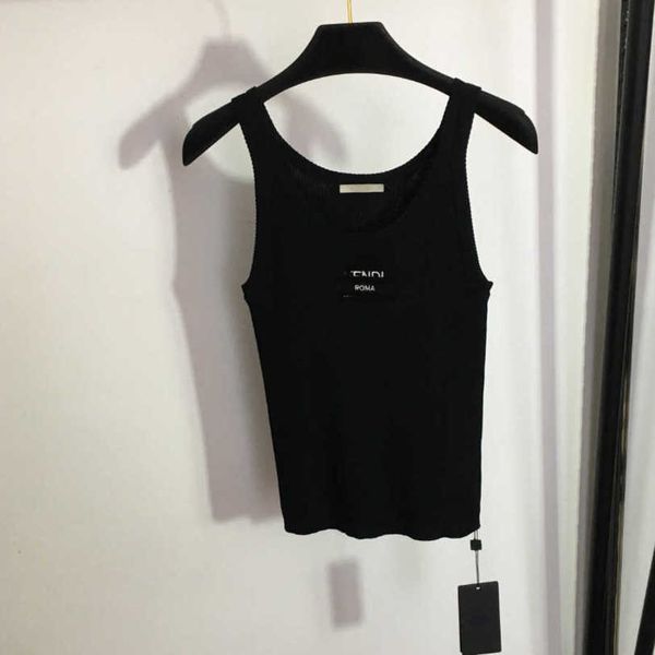 23ss camis vest camis womens designer clothing tank womens tanks solid color embroidered monogram knitted suspender vests womens clothes a1, White
23ss camis vest camis womens designer clothing tank womens tanks solid color embroidered monogram knitted suspender vests womens clothes a1, White