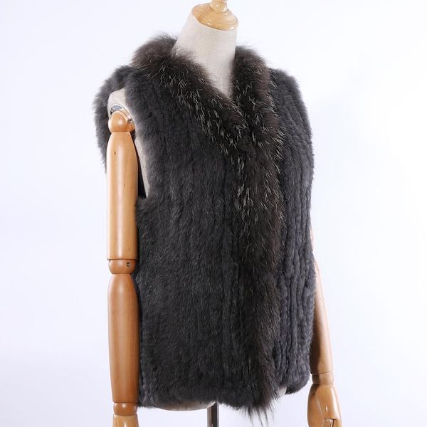 fur suppev sttdio 2020 new women's genuine rabbit fur knitted raccoon fur collar vest vests real fur sleeveless gilets wholesale, Black
fur suppev sttdio 2020 new women's genuine rabbit fur knitted raccoon fur collar vest vests real fur sleeveless gilets wholesale, Black