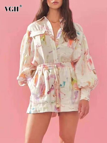 dress vgh print two piece sets for women lapel long lantern sleeve single breasted shirts high waist short pants female 2022 clothing, White
dress vgh print two piece sets for women lapel long lantern sleeve single breasted shirts high waist short pants female 2022 clothing, White