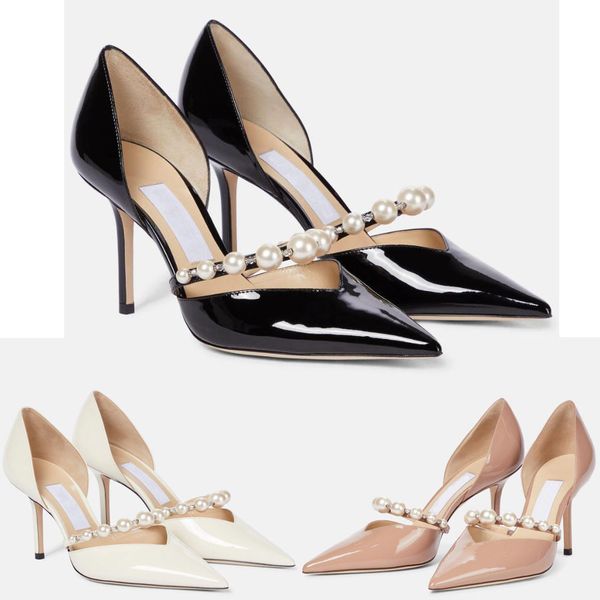 summer gorgeous sandals made of italian patent leather, artificial pearl decoration, pointed high heel sandals, modern women show charm eu34, Black
summer gorgeous sandals made of italian patent leather, artificial pearl decoration, pointed high heel sandals, modern women show charm eu34, Black