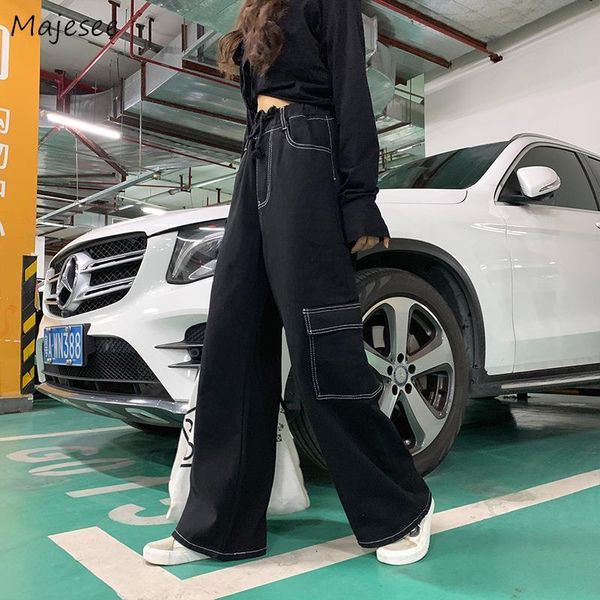 jeans jeans women solid black straight trousers pockets bf loose casual streetwear vintage young lady elastic high waist harajuku new, Blue
jeans jeans women solid black straight trousers pockets bf loose casual streetwear vintage young lady elastic high waist harajuku new, Blue