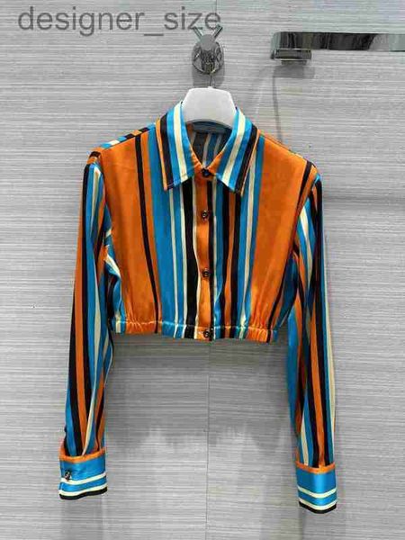 women's blouses & shirts designermilan runway shirts 2023 new spring summer lapel neck long sleeve striped 100% silk designer blouses b, White
women's blouses & shirts designermilan runway shirts 2023 new spring summer lapel neck long sleeve striped 100% silk designer blouses b, White