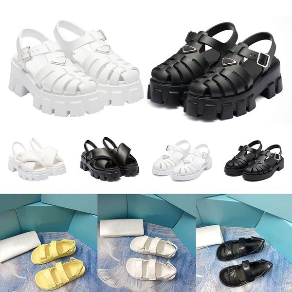 women foam rubber sandals prad monolith platform sandal soft lining leather concave convex sole triangle womens vintage outdoor beach shoes, Black
women foam rubber sandals prad monolith platform sandal soft lining leather concave convex sole triangle womens vintage outdoor beach shoes, Black