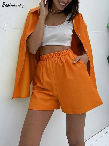 dress casual long sleeve shirt and shorts suit women fashion solid button up and straight shorts two piece set 2022 ladies outfit, White
dress casual long sleeve shirt and shorts suit women fashion solid button up and straight shorts two piece set 2022 ladies outfit, White