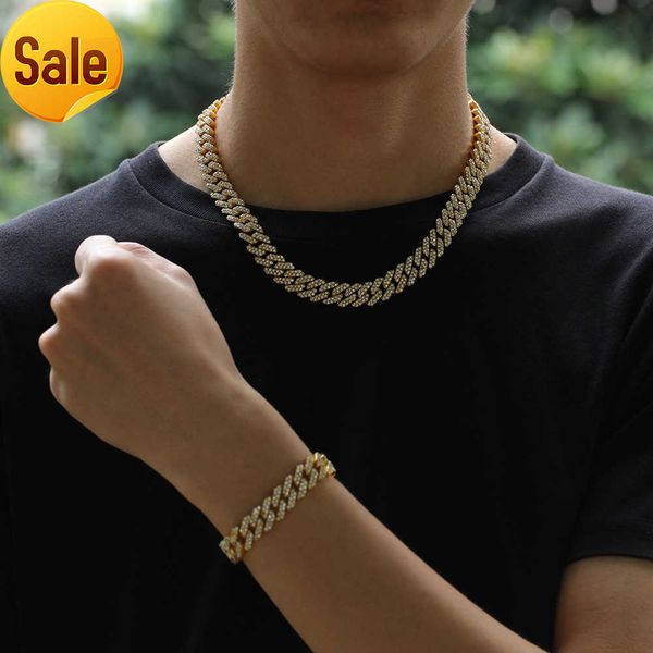 12mm miami cuban link chain necklace bracelets set for mens bling hip hop iced out diamond gold silver rapper chains women luxury jewelry
12mm miami cuban link chain necklace bracelets set for mens bling hip hop iced out diamond gold silver rapper chains women luxury jewelry
