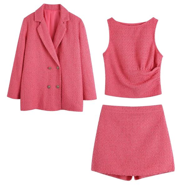 pants xitiemao women fashion double breasted tweed blazer coat vintage long sleeve flap pockets female outerwear chic, White
pants xitiemao women fashion double breasted tweed blazer coat vintage long sleeve flap pockets female outerwear chic, White
