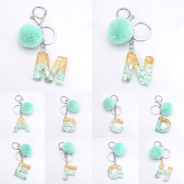 fashion a-z letter pendant keychain plush faux fur pompom initials resin keyrings women handbag charms hanging decorations, Slivery;golden
fashion a-z letter pendant keychain plush faux fur pompom initials resin keyrings women handbag charms hanging decorations, Slivery;golden