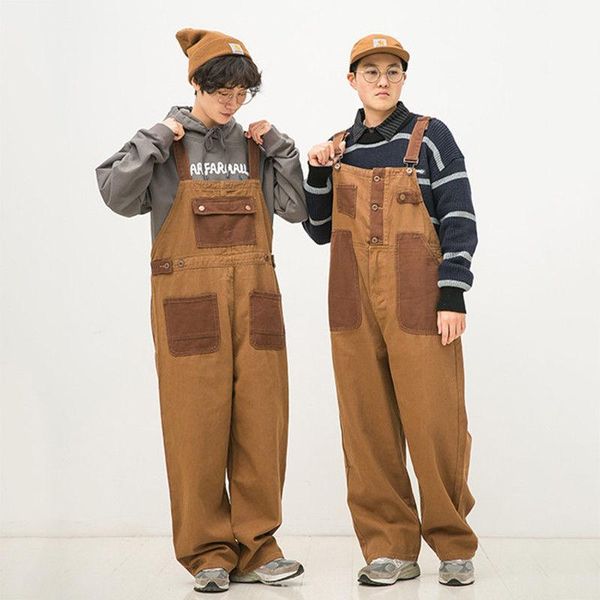 pants men clothing 2022 japanese retro orangebrown color matching neutral overalls twosided couple loose straight overalls, Black
pants men clothing 2022 japanese retro orangebrown color matching neutral overalls twosided couple loose straight overalls, Black