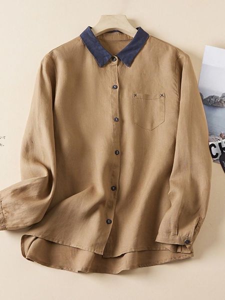 shirts women long sleeve casual shirts new 2022 autumn vintage style solid color allmatch loose ladies elegant shirt b2099, White
shirts women long sleeve casual shirts new 2022 autumn vintage style solid color allmatch loose ladies elegant shirt b2099, White