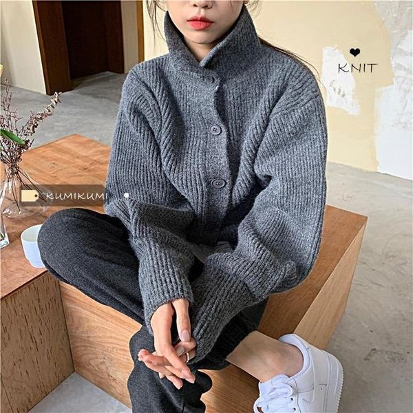 sweaters deeptown cashmere sweater women cardigan turtleneck lantern sleeve knitted cardigan korean casual 2022 button up pull femme, White;black
sweaters deeptown cashmere sweater women cardigan turtleneck lantern sleeve knitted cardigan korean casual 2022 button up pull femme, White;black
