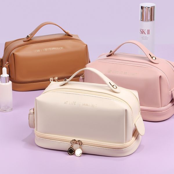cosmetic bag large capacity waterproof premium sense women's portable toiletry bag double pull compartment travel multi-function storag
cosmetic bag large capacity waterproof premium sense women's portable toiletry bag double pull compartment travel multi-function storag