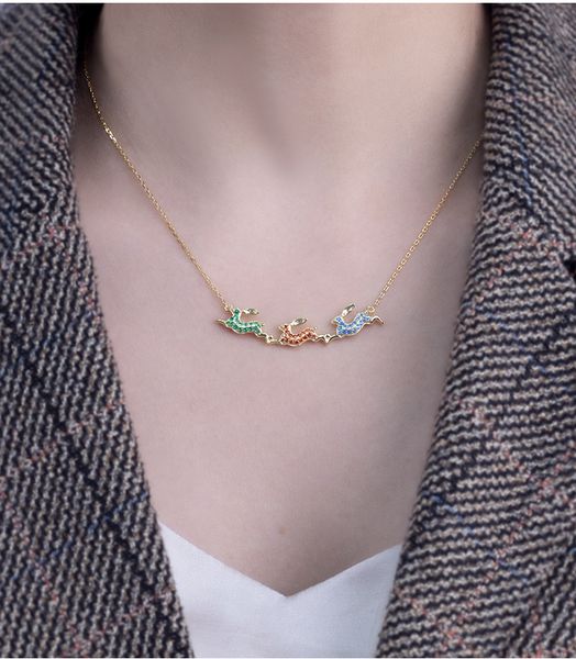 rabbit necklace 925 sterling silver allergy proof colorful necklace summer temperament everything with clavicle chain
rabbit necklace 925 sterling silver allergy proof colorful necklace summer temperament everything with clavicle chain