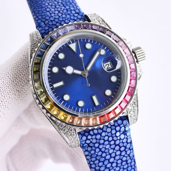 designer watch automatic mechanical movement bezel diamond 40mm waterproof wristwatch classic business wristband sapphire montre de luxe, Slivery;brown
designer watch automatic mechanical movement bezel diamond 40mm waterproof wristwatch classic business wristband sapphire montre de luxe, Slivery;brown