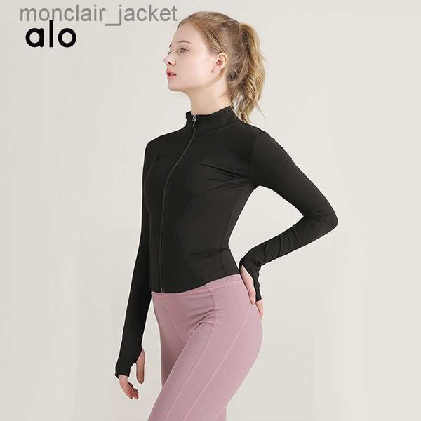 desginer alos yoga jacket women's suit for fitness sports running autumn quick dry zipper stand neck tight long sleeve coat, Black;brown
desginer alos yoga jacket women's suit for fitness sports running autumn quick dry zipper stand neck tight long sleeve coat, Black;brown